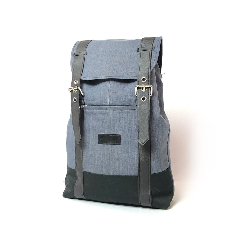 Rimagined - Denim Backpack with flap