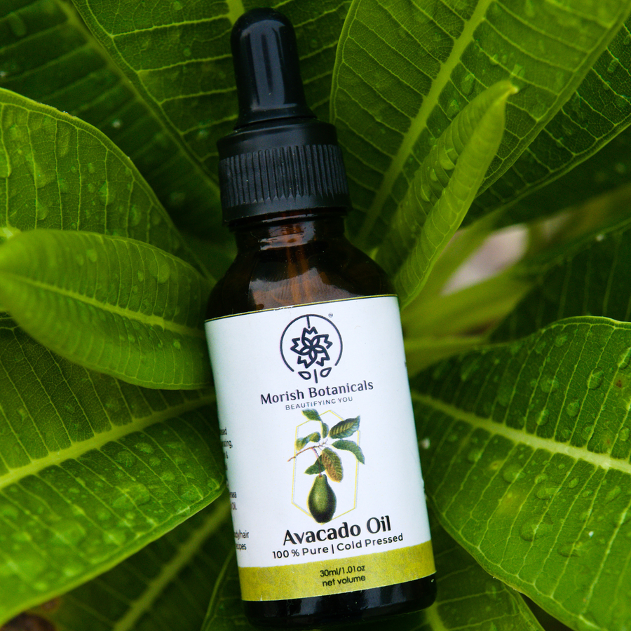 Morish Botanicals - Avocado Oil, 30ml (Cold pressed, Unrefined carrier oil)Good for Skin & Hair