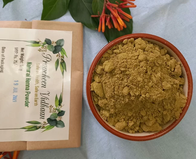 Praacheen Vidhaan - Natural Henna Powder - Pack of 3
