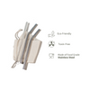 Ecotyl - Stainless Steel Straw Bent (set of 2) + Cleaning Brush