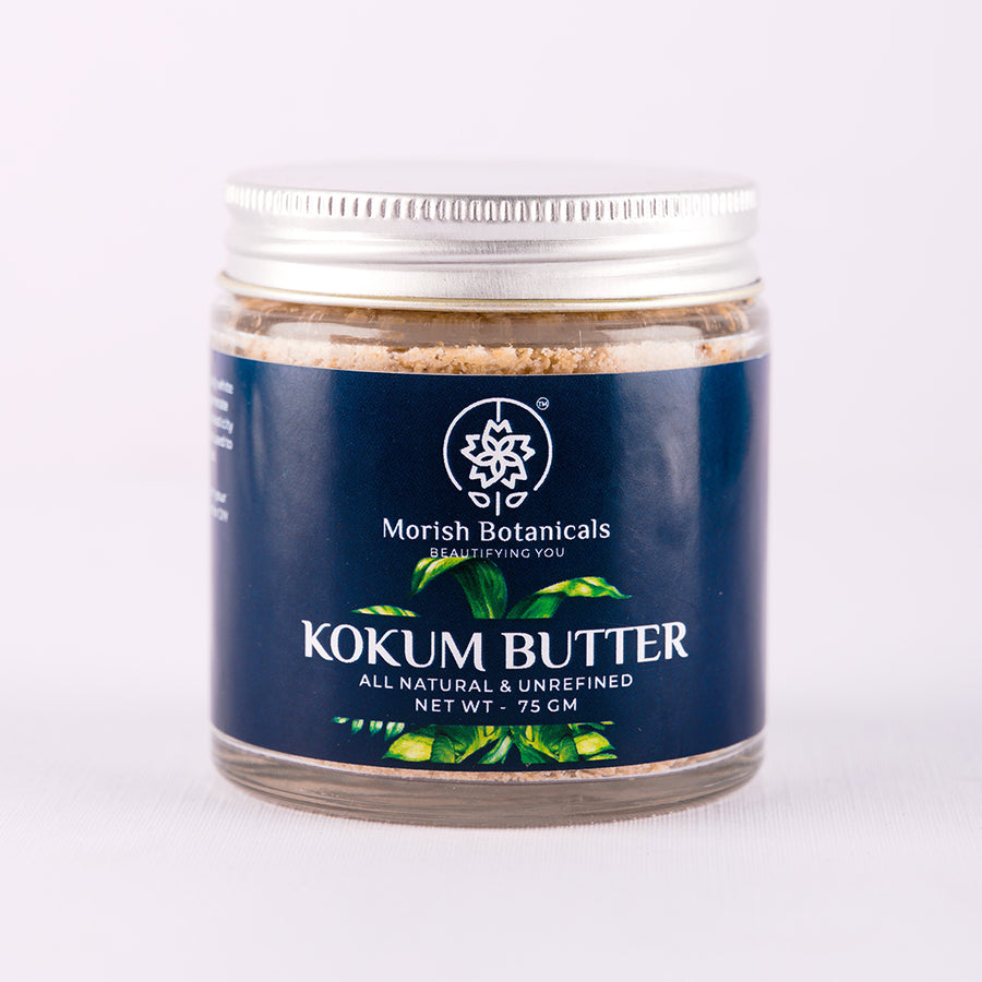 Morish Botanicals Natural Kokum Butter ((Natural, Raw, Unrefined & Non-Deodorized) 75 gms