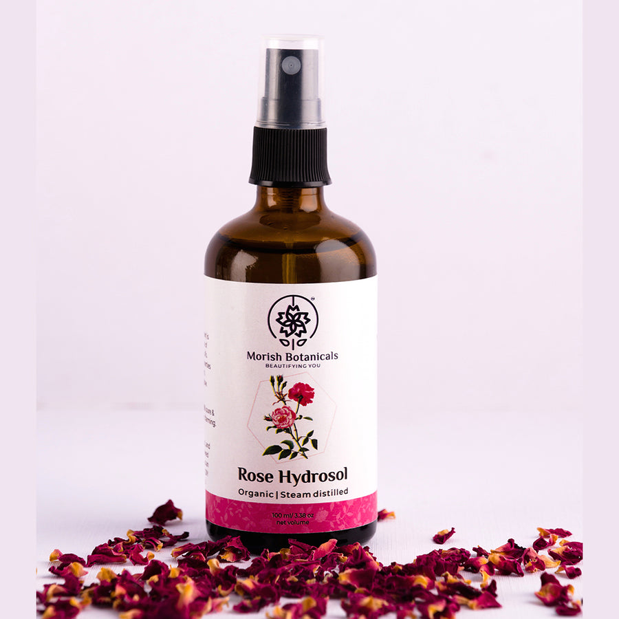 Morish Botanials Natural and Pure Rose Water/Gulab Jal - Toner Spray -All Skin Types - Chemical Free - 100ml